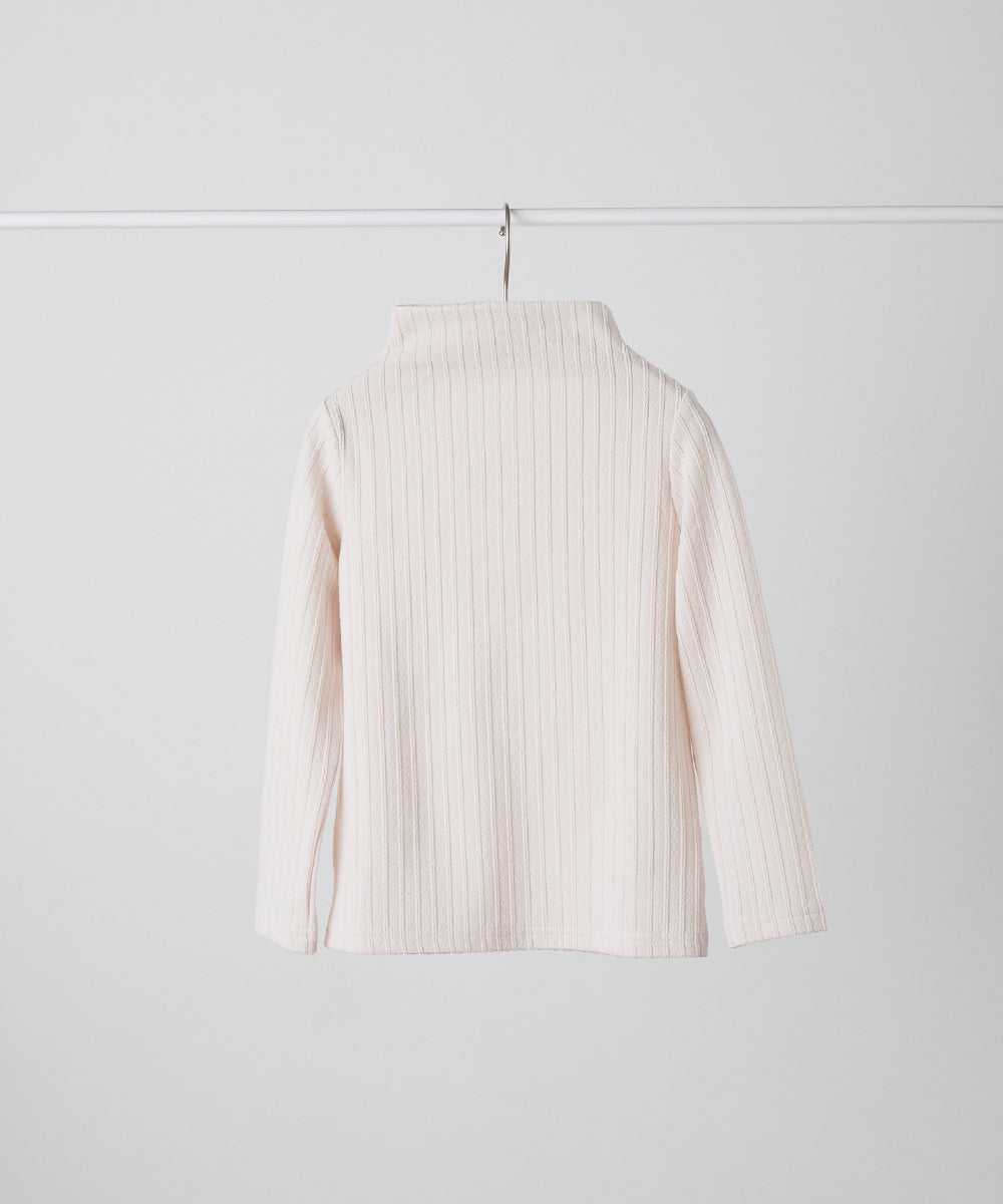 ジャガード柄シームレスハイネックプルオーバー