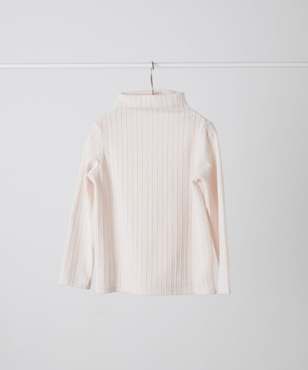 ジャガード柄シームレスハイネックプルオーバー