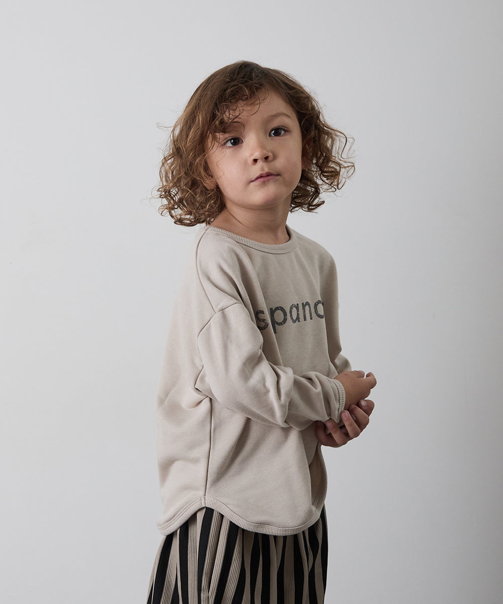 ロゴプリントミニ裏毛プルオーバー