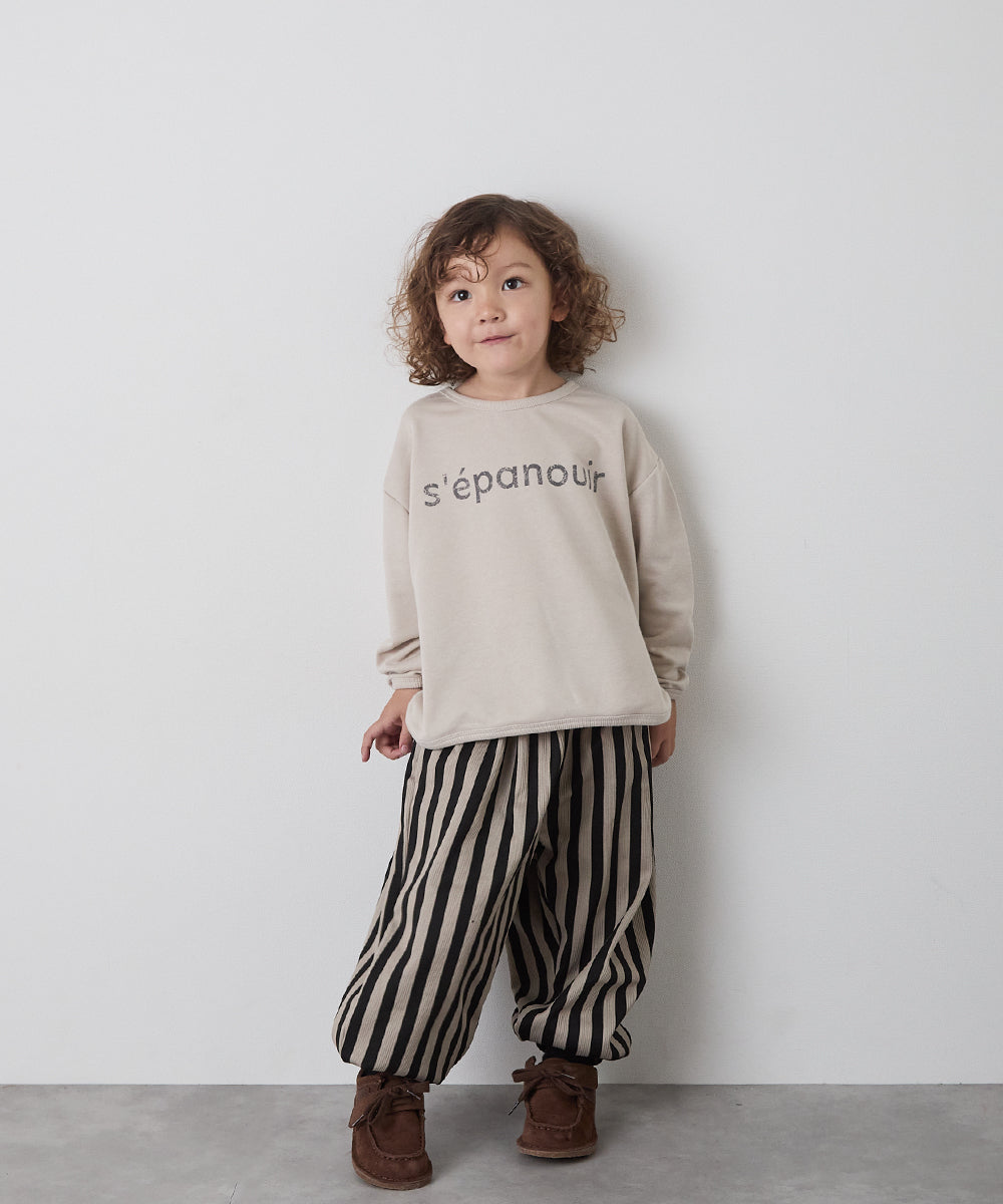 ロゴプリントミニ裏毛プルオーバー