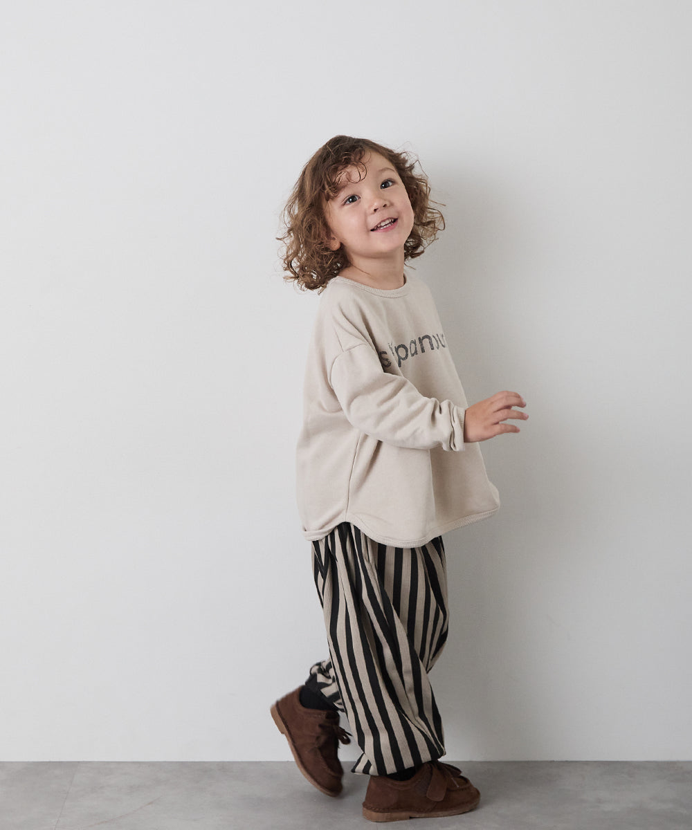 ロゴプリントミニ裏毛プルオーバー