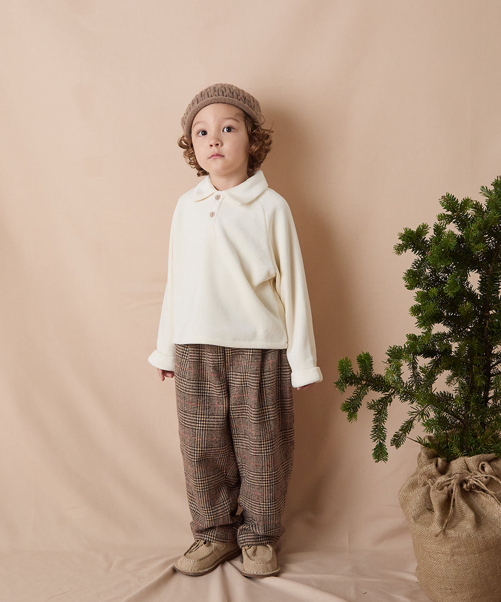 ふんわりあったかポロシャツ