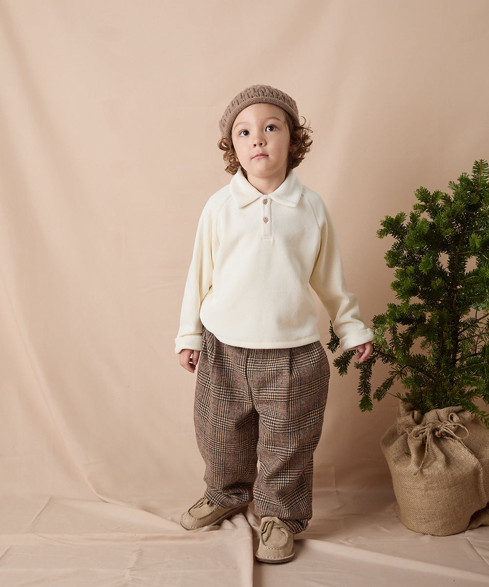 ふんわりあったかポロシャツ