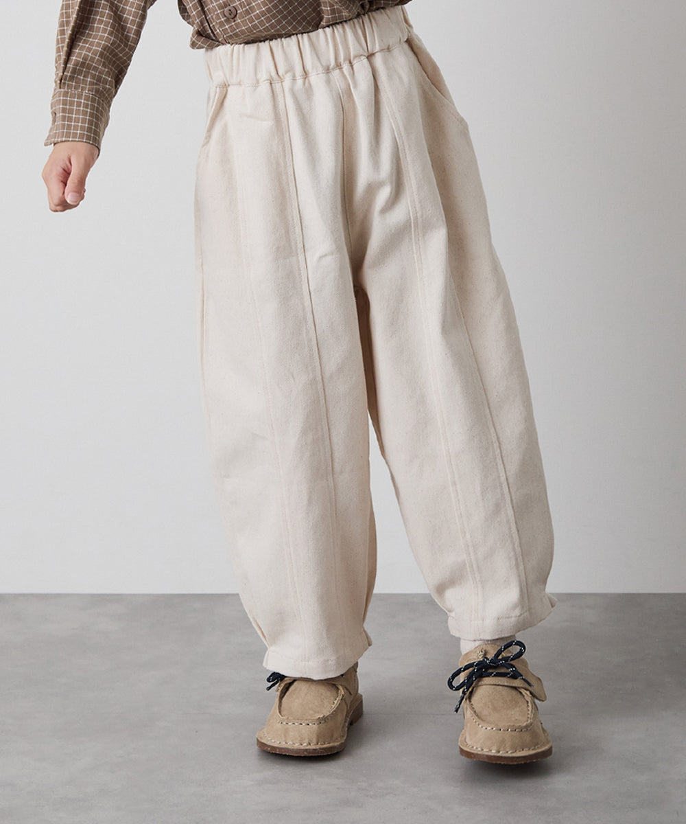 ピュアコットンセンターダブルシームバルーンパンツ