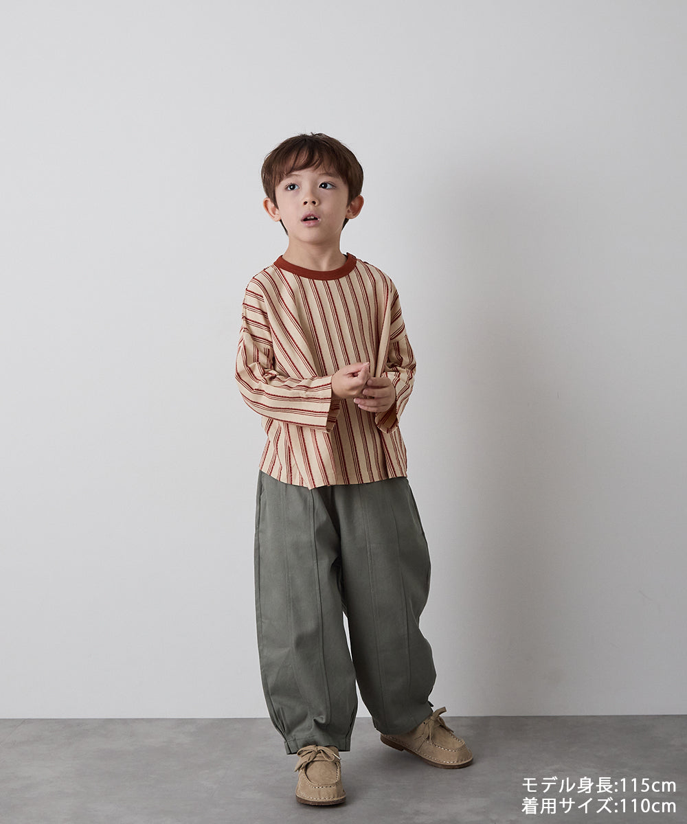 ピュアコットンセンターダブルシームバルーンパンツ