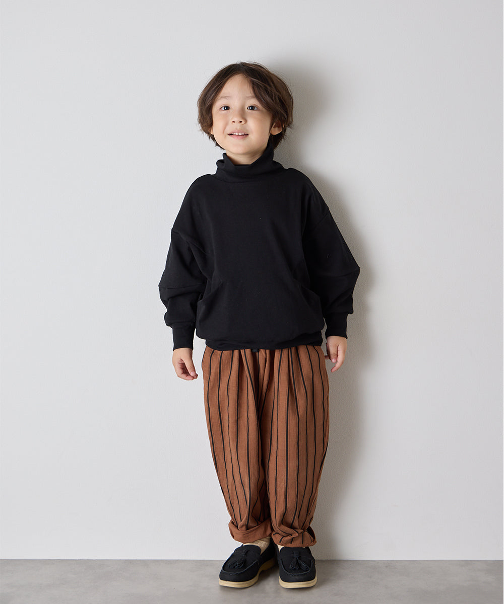 【リンクコーデ】ランダムストライプテーパードパンツ
