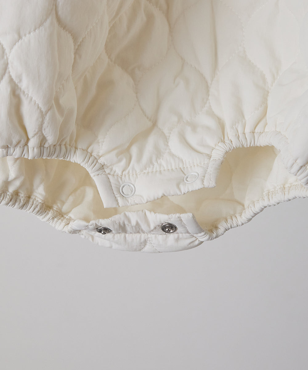 【リンクコーデ】キルティングベビーロンパース