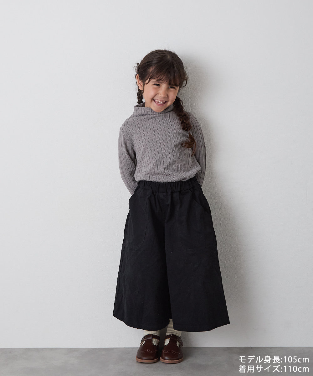 ブラッシュコットンスカートライクパンツ