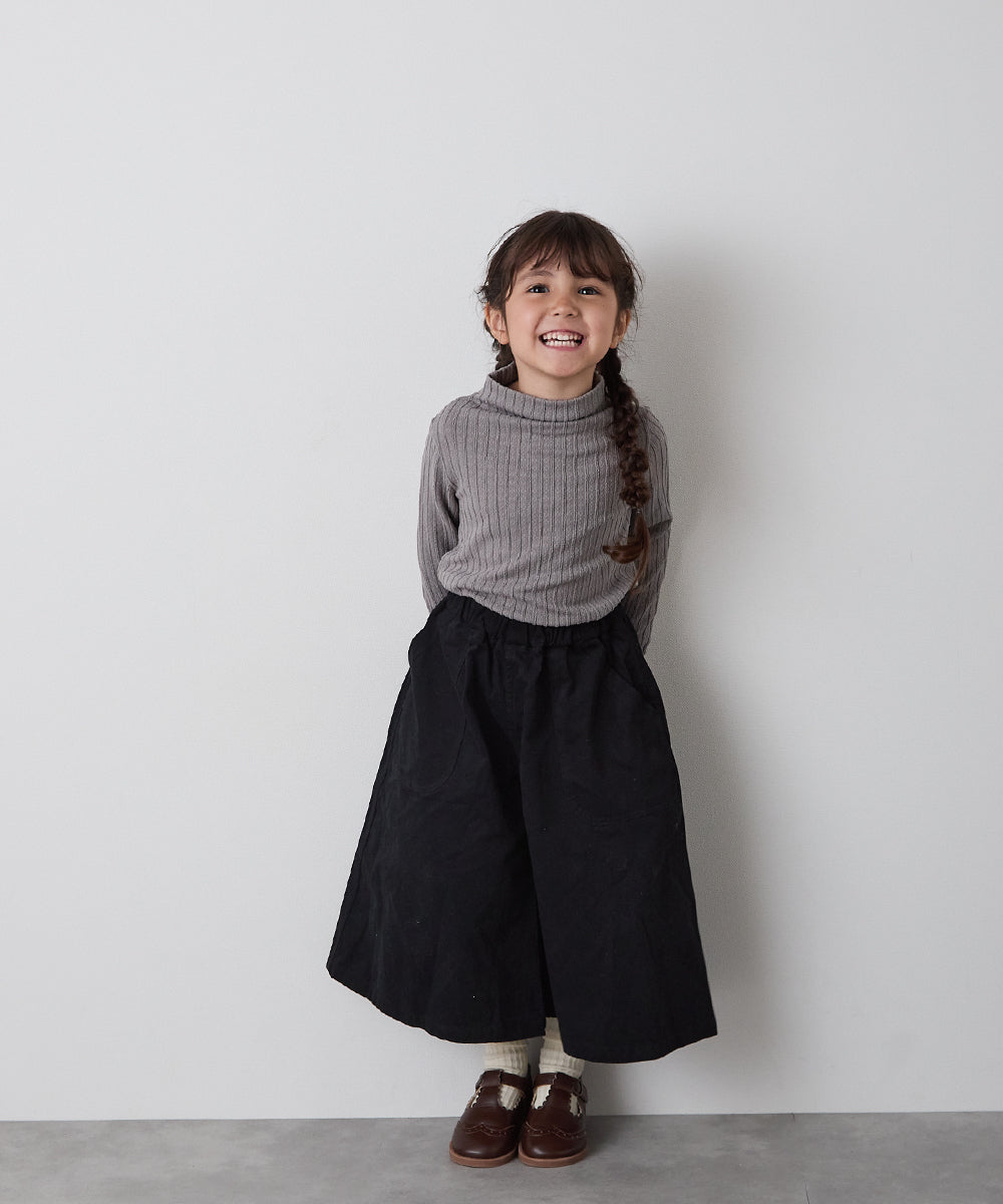 ブラッシュコットンスカートライクパンツ