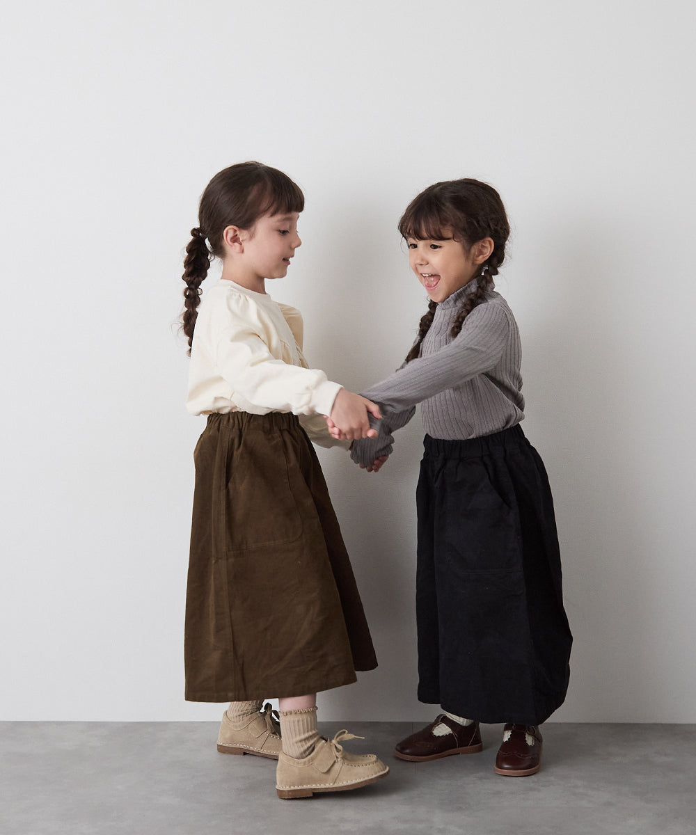 ブラッシュコットンスカートライクパンツ