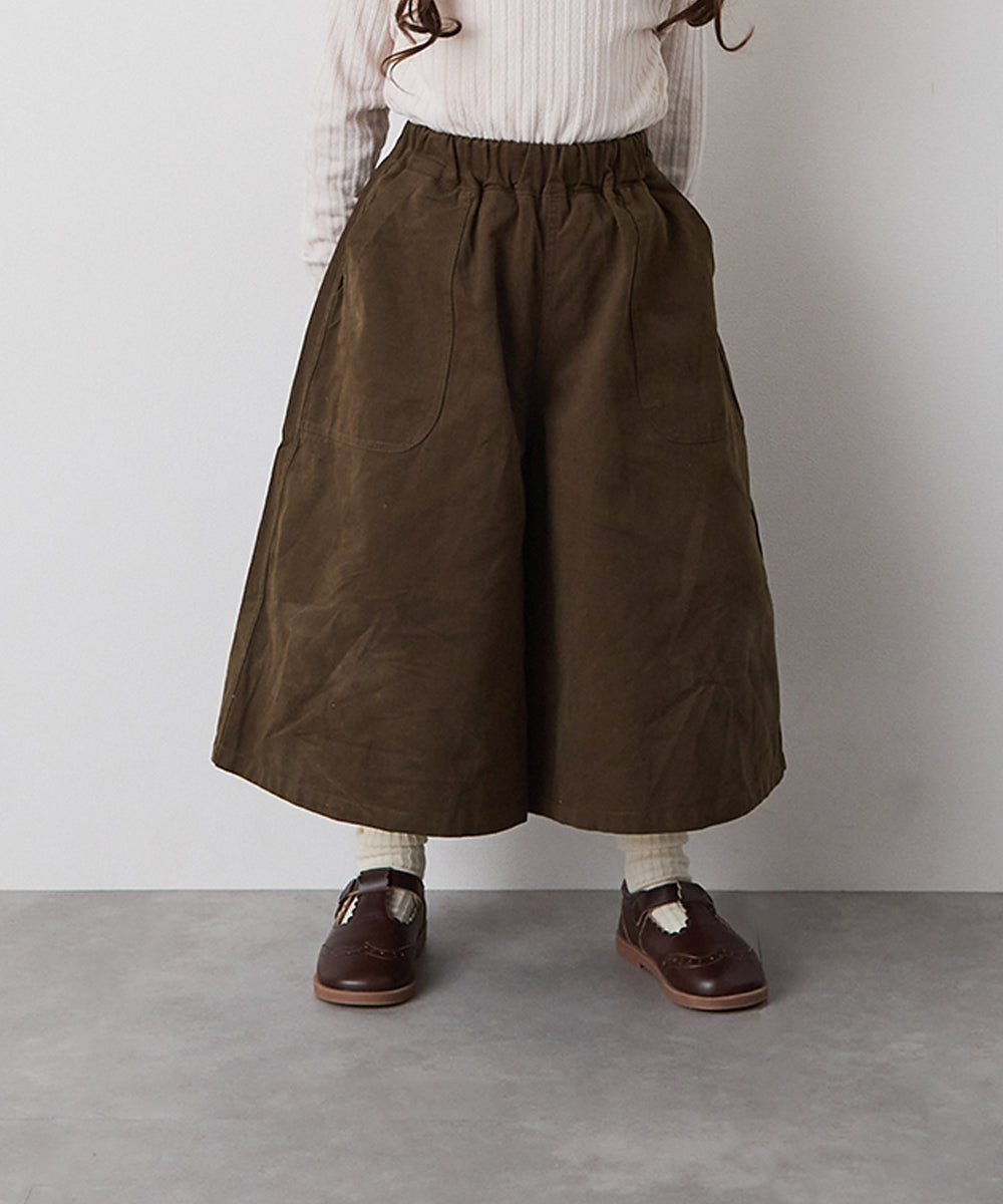 ブラッシュコットンスカートライクパンツ