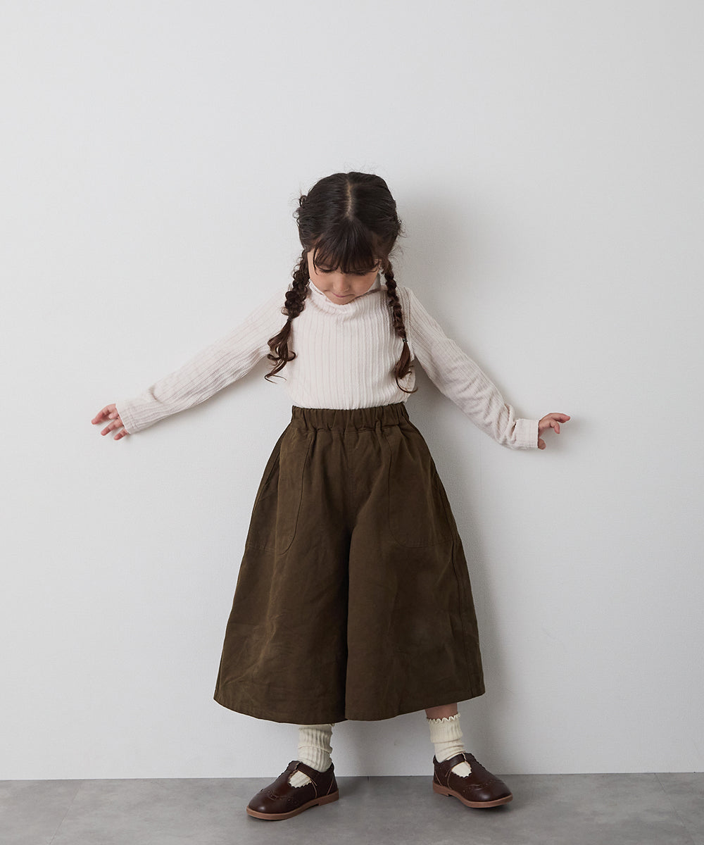 ブラッシュコットンスカートライクパンツ
