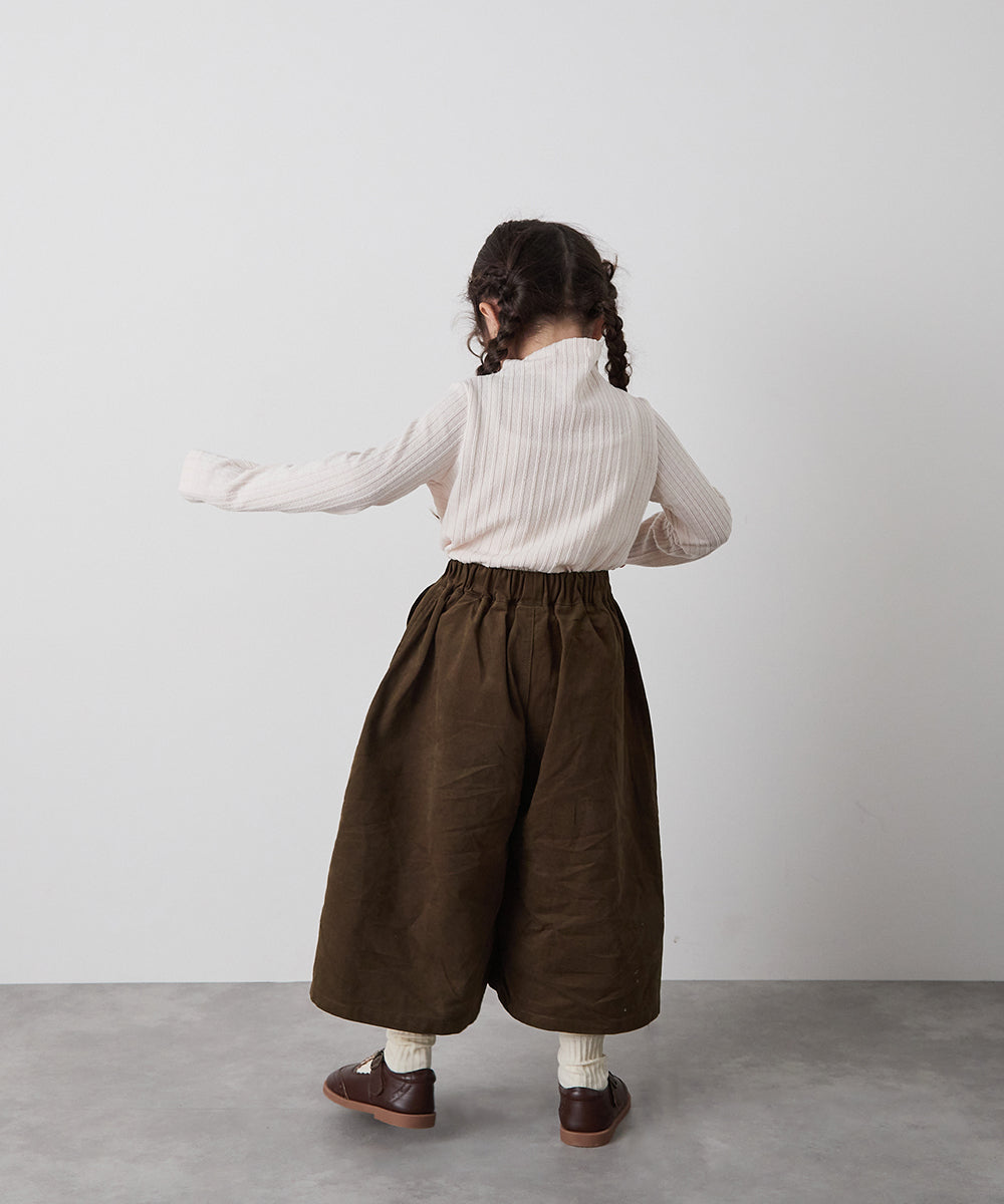ブラッシュコットンスカートライクパンツ