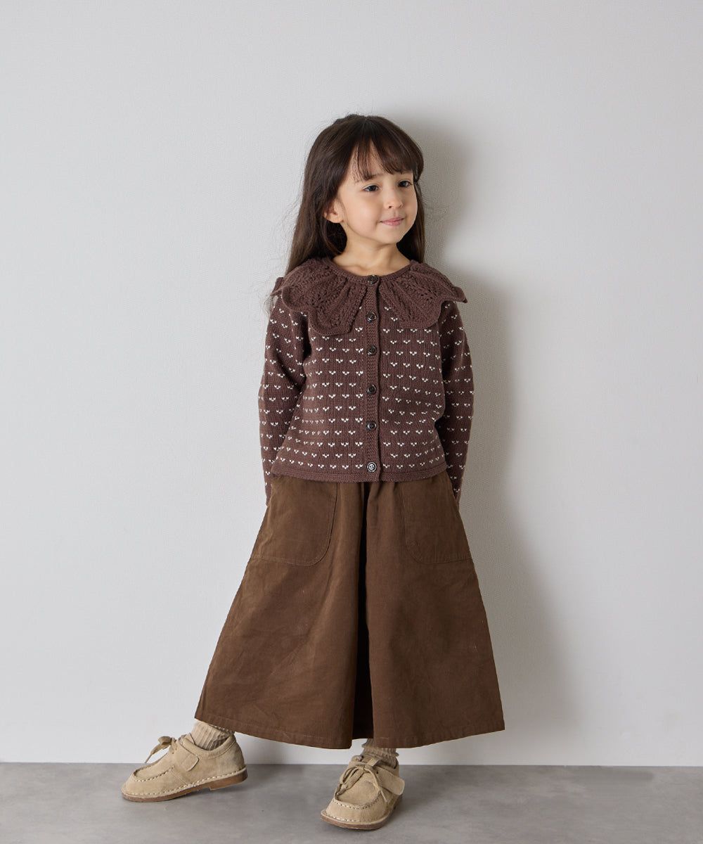 ブラッシュコットンスカートライクパンツ