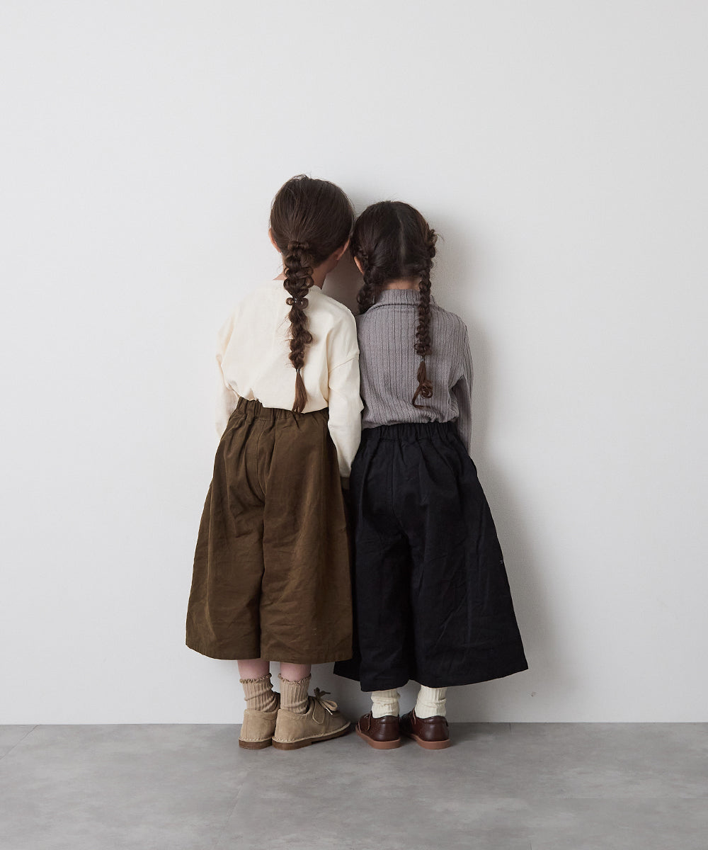 ブラッシュコットンスカートライクパンツ