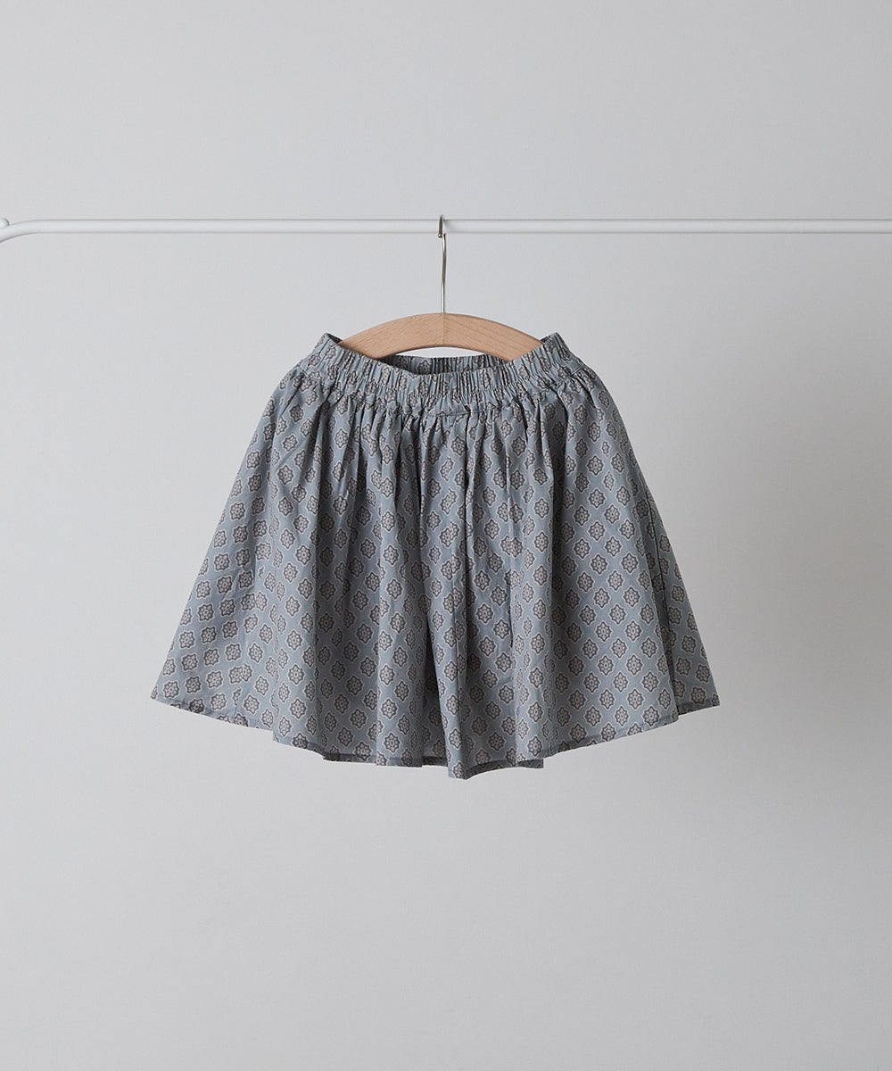 パイピングポケットエスニック柄スカート