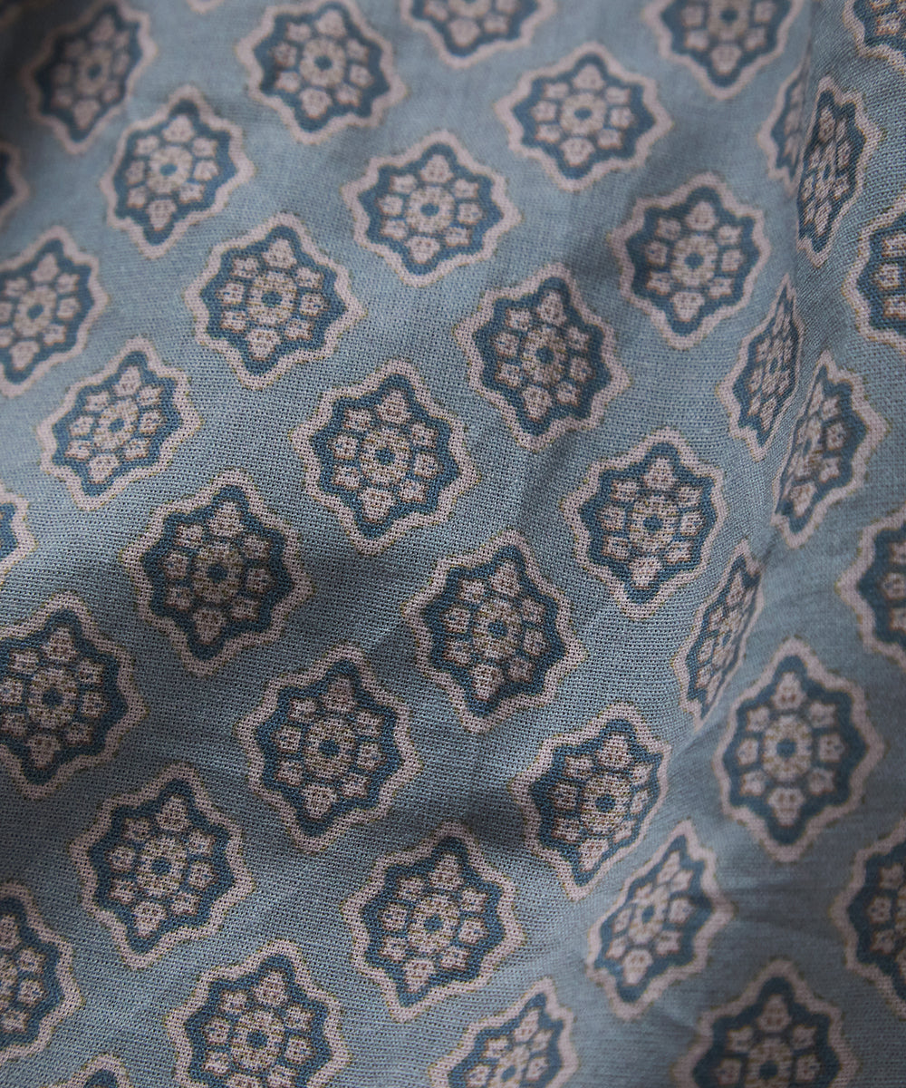 パイピングポケットエスニック柄スカート