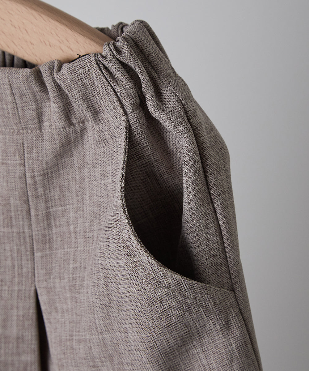 シングルノーカラージャケットセットアップ(裏地チェック)