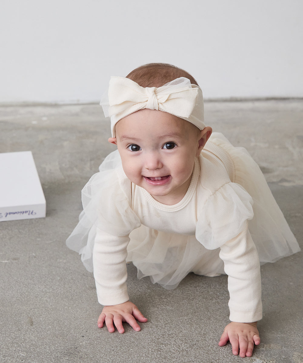 リブ&チュールベビー3点セット