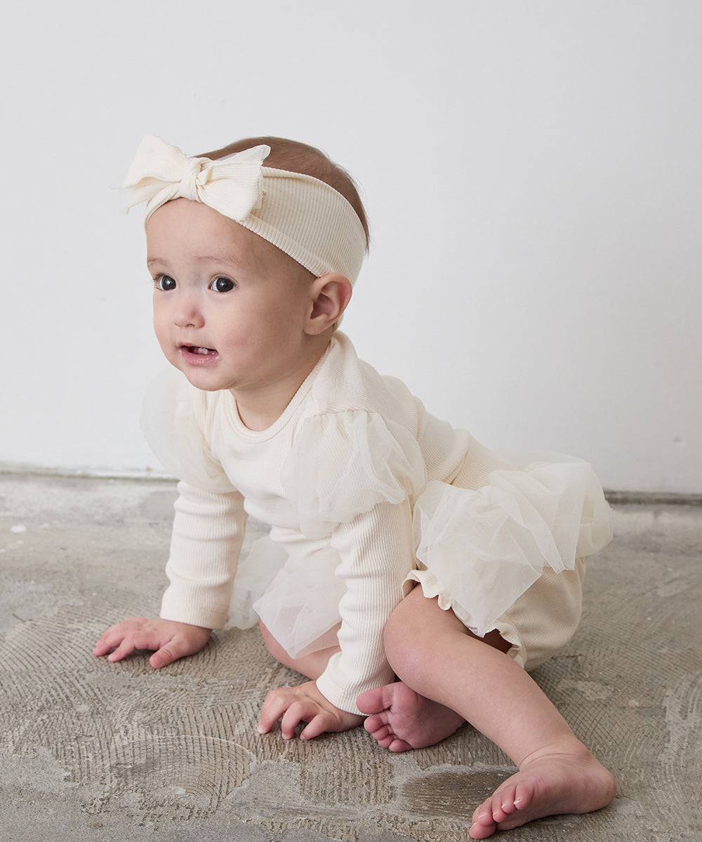 リブ&チュールベビー3点セット