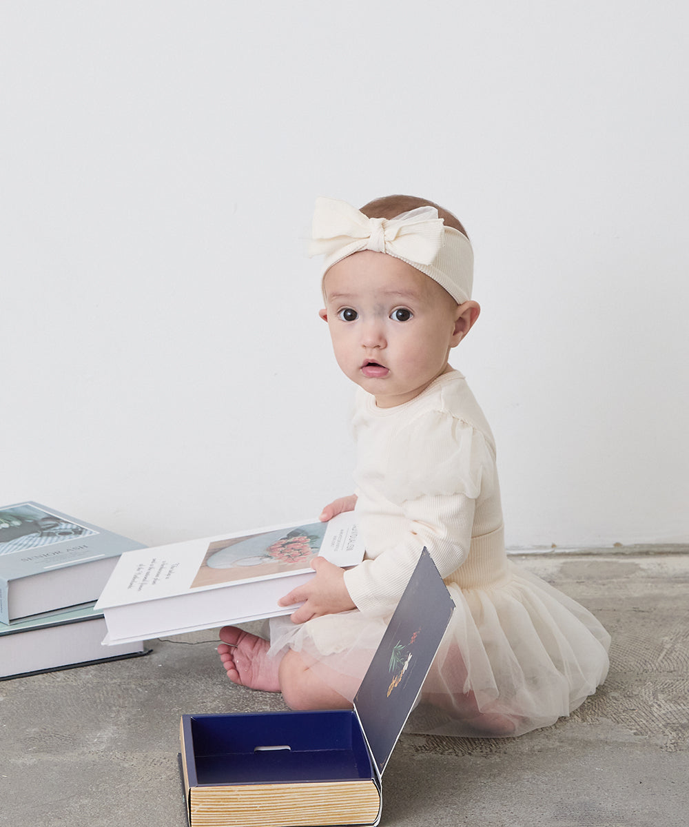 リブ&チュールベビー3点セット