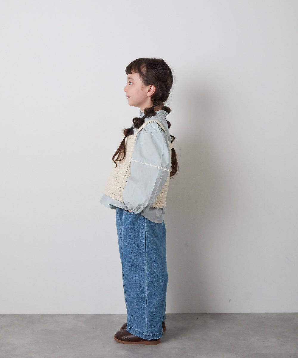 ニットキャミレイヤードブラウス2点セット