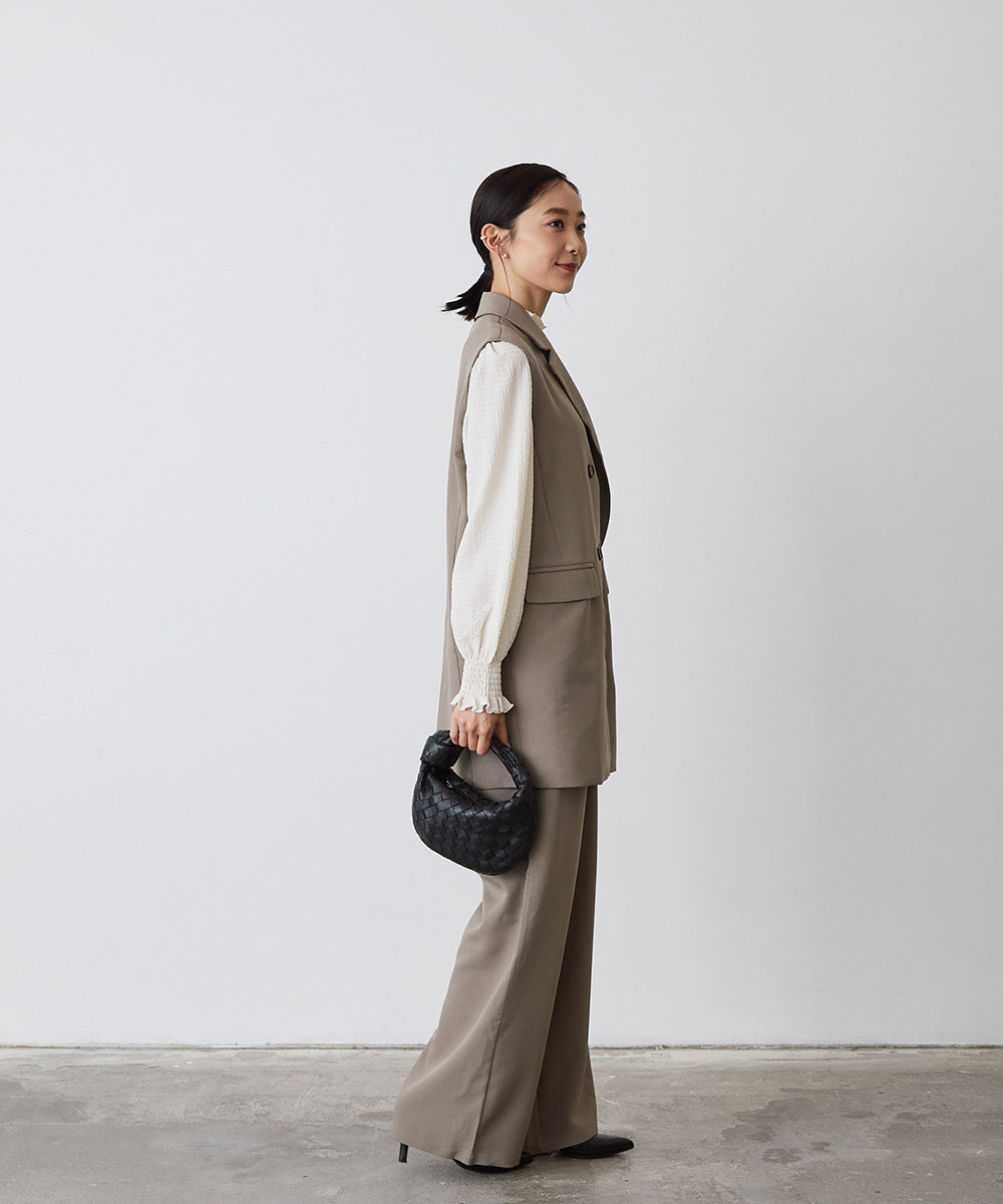 MOM:ダブルボタンテーラードベストセットアップ