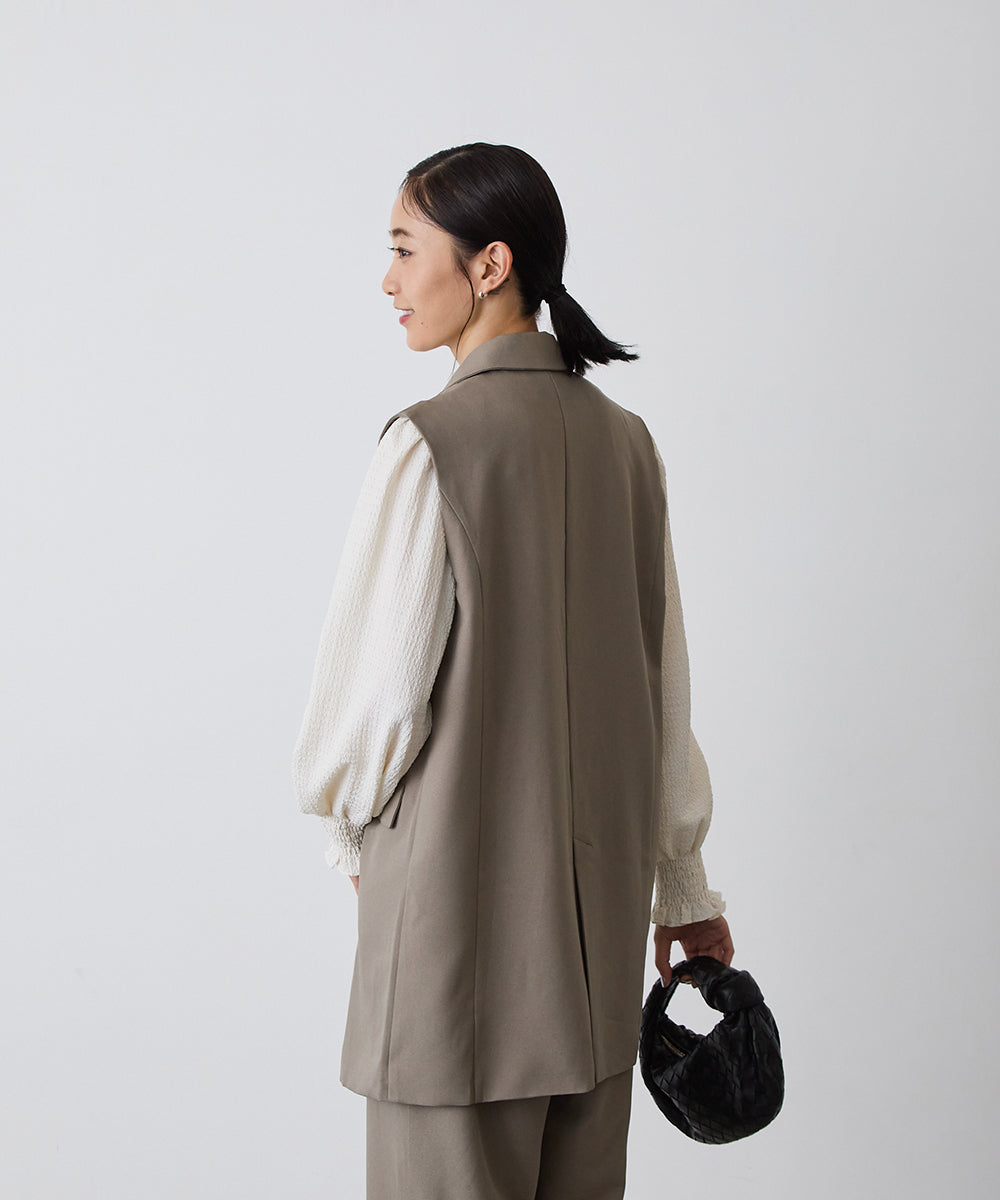 MOM:ダブルボタンテーラードベストセットアップ