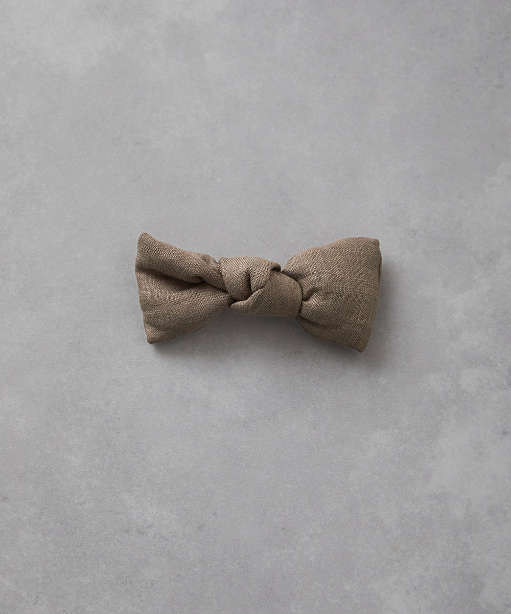 リネン蝶ネクタイ(ボタン取り外しシャツ対応)