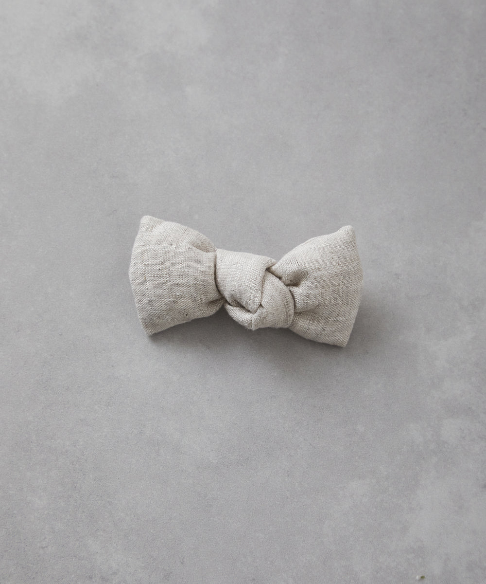 リネン蝶ネクタイ(ボタン取り外しシャツ対応)