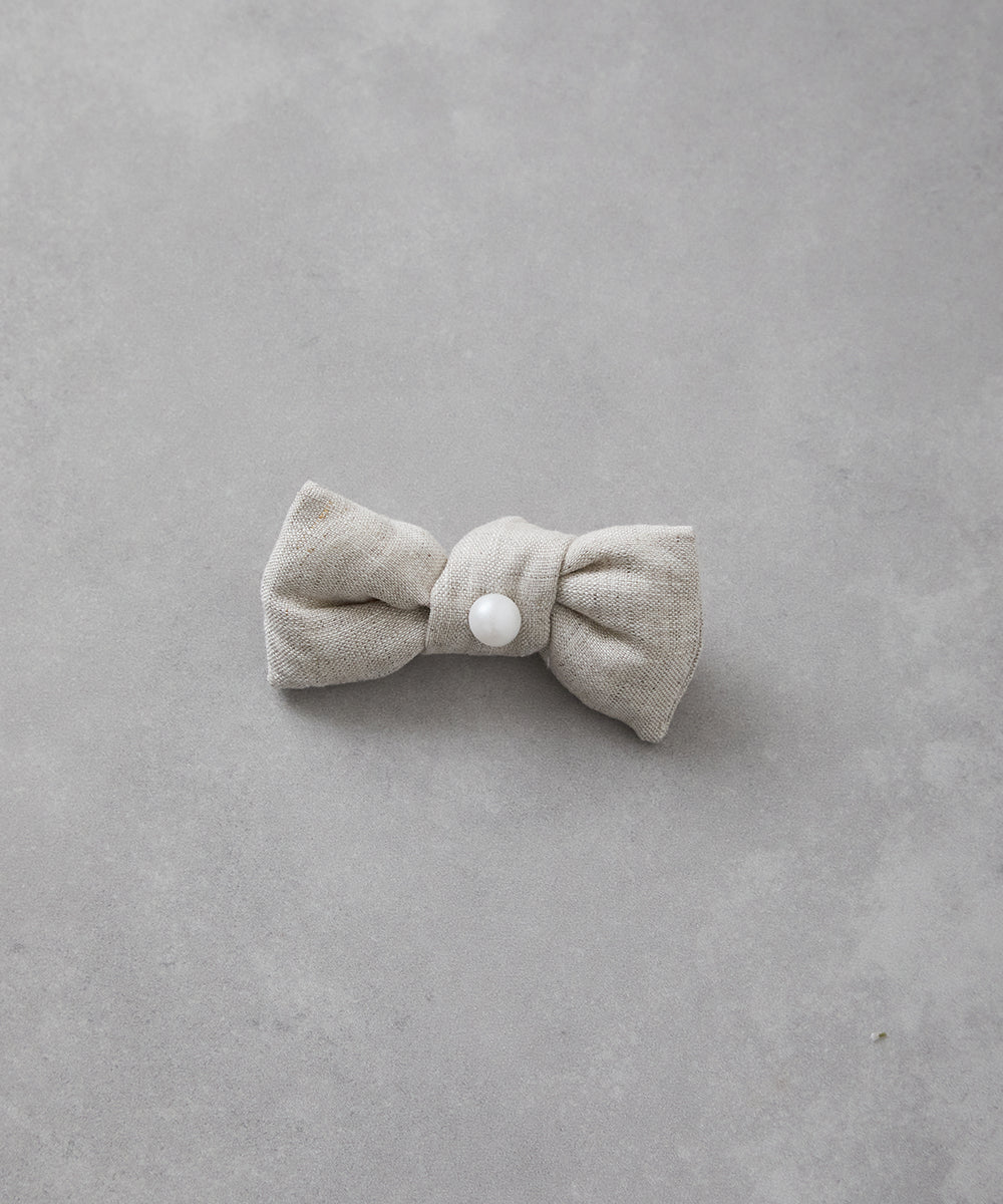 リネン蝶ネクタイ(ボタン取り外しシャツ対応)