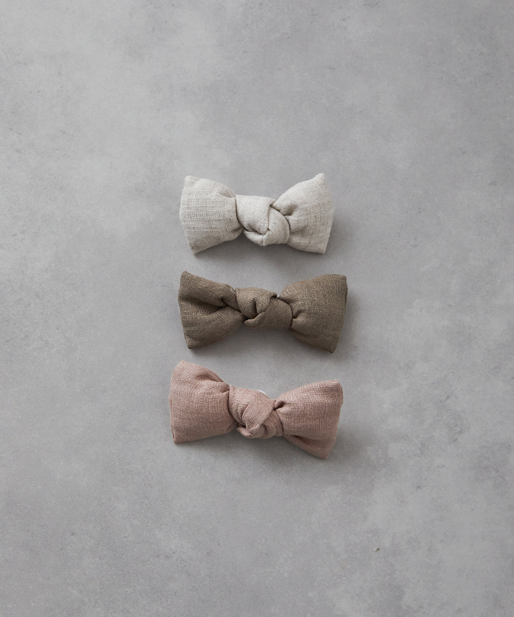 リネン蝶ネクタイ(ボタン取り外しシャツ対応)