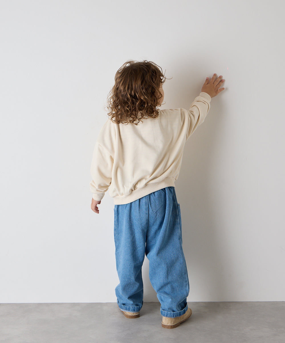 前後2way配色ボタン糸カーディガン