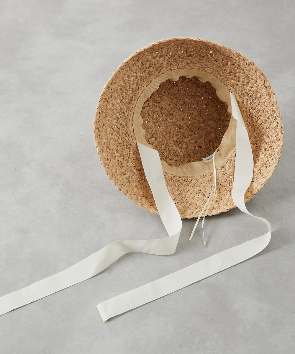 ラフィアバケットハット