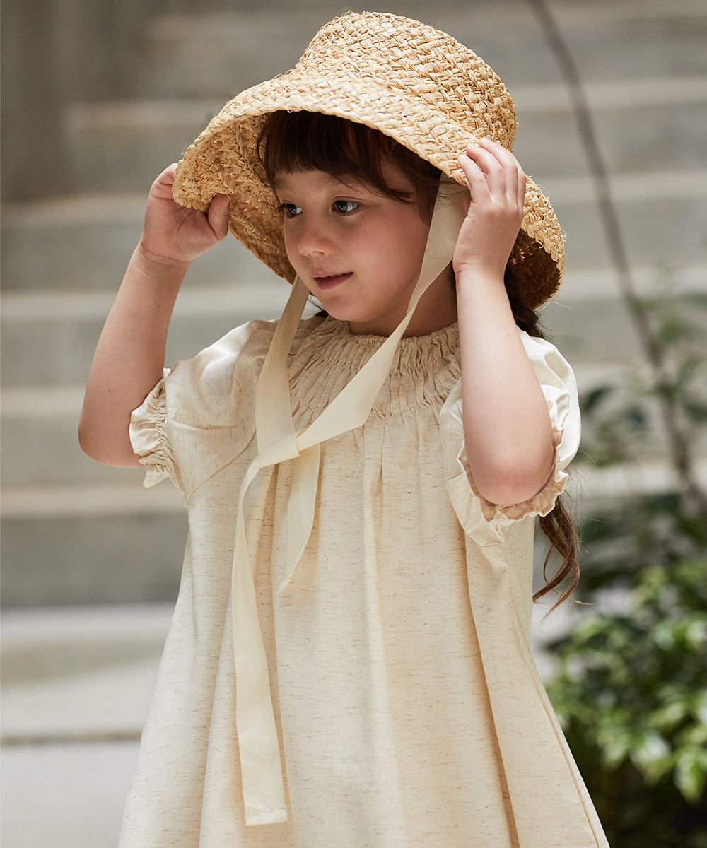 ラフィアバケットハット