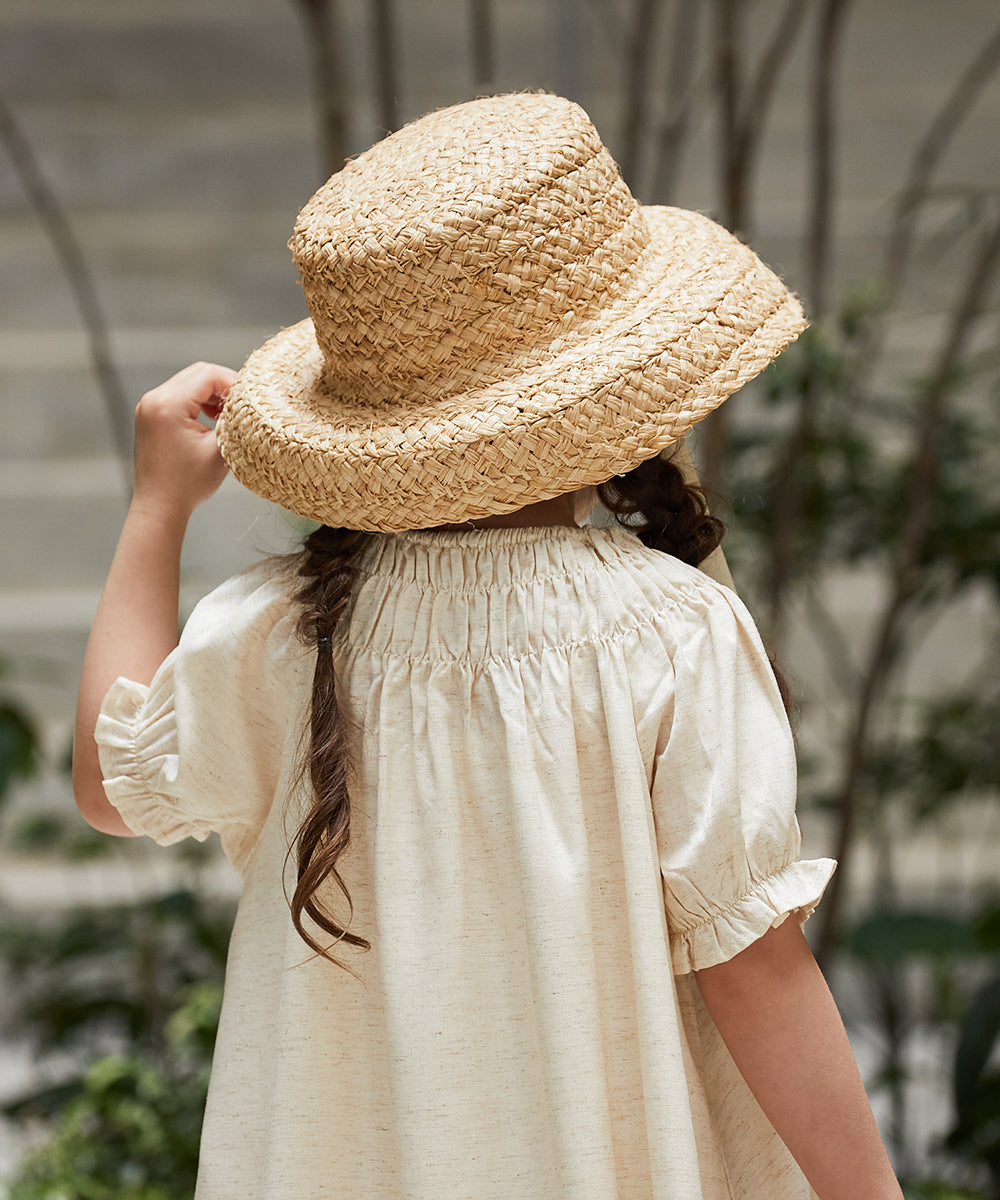 ラフィアバケットハット