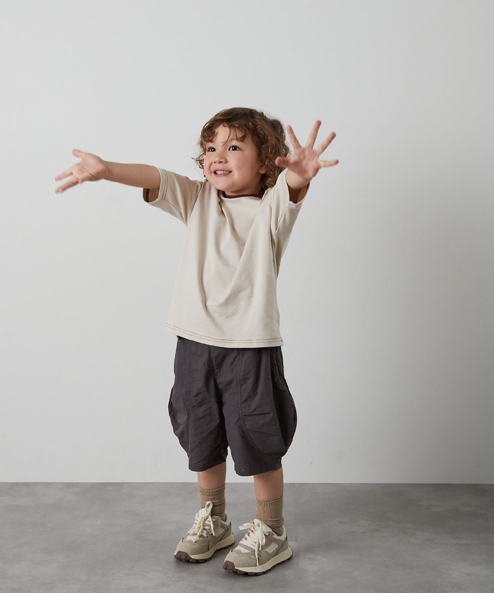 バルーン切り替えハーフパンツ