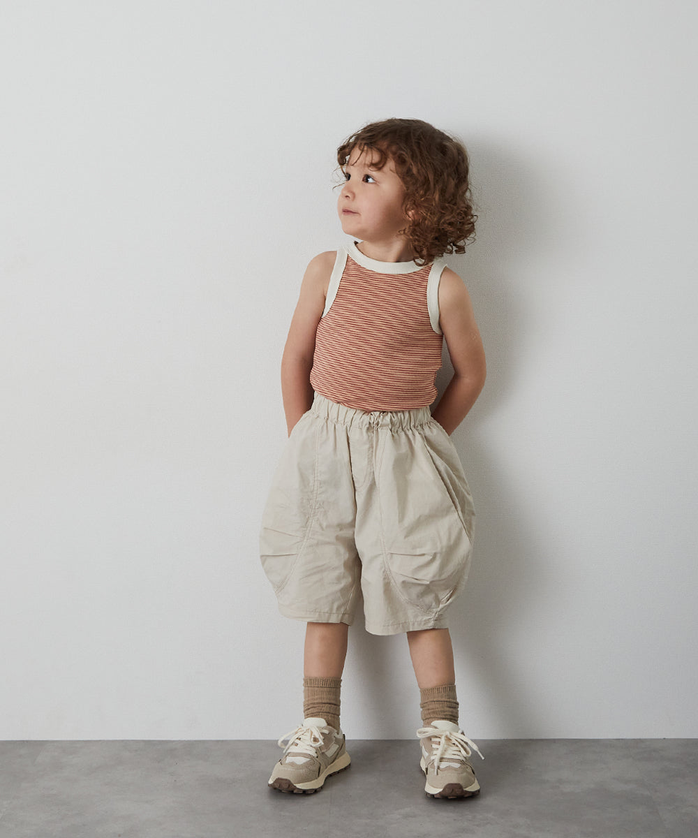 バルーン切り替えハーフパンツ