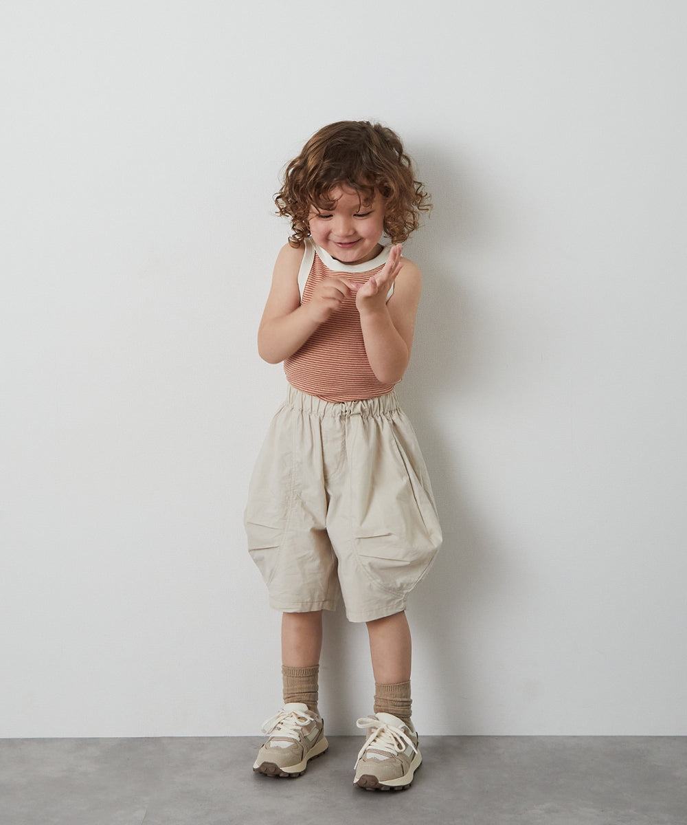 バルーン切り替えハーフパンツ