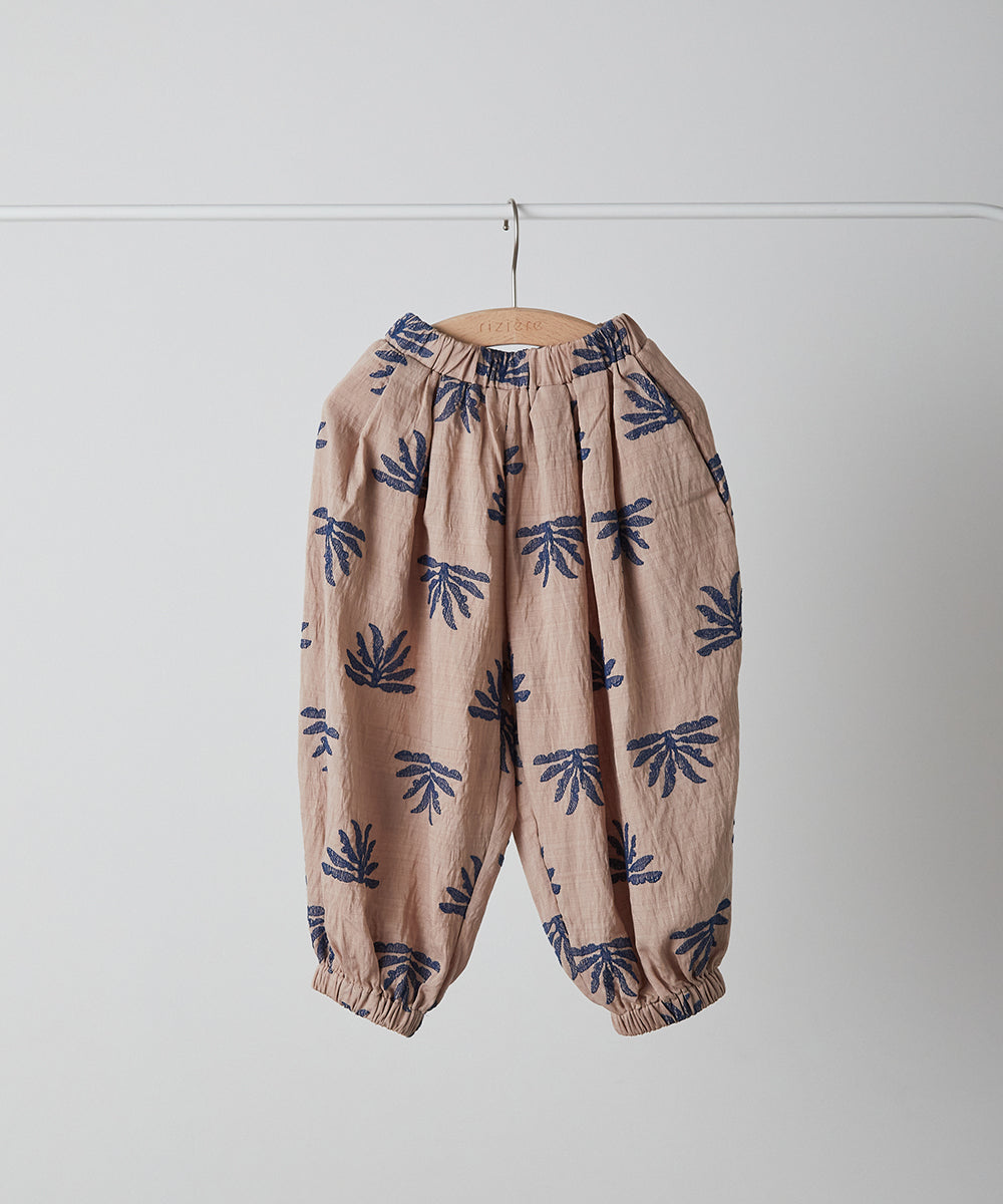 ボタニカル刺繡バルーンパンツ