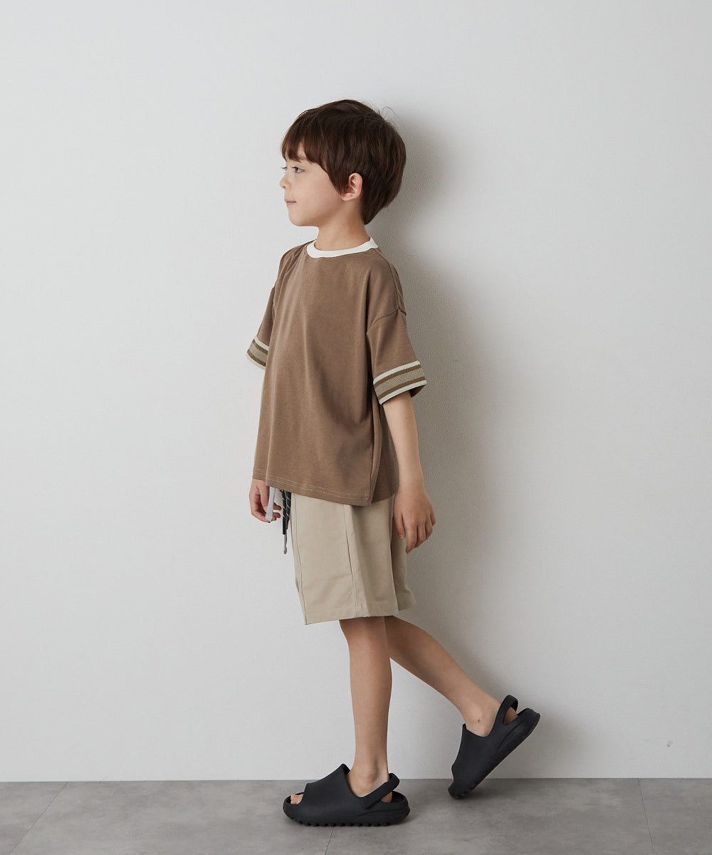 ドローストリング付きセンターシームショートパンツ