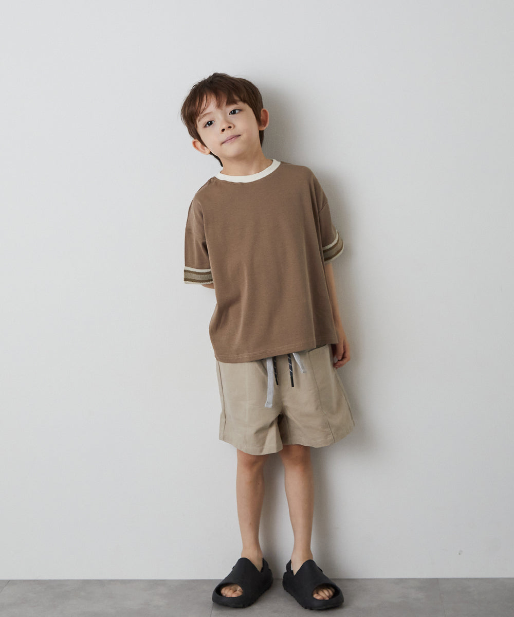 ドローストリング付きセンターシームショートパンツ