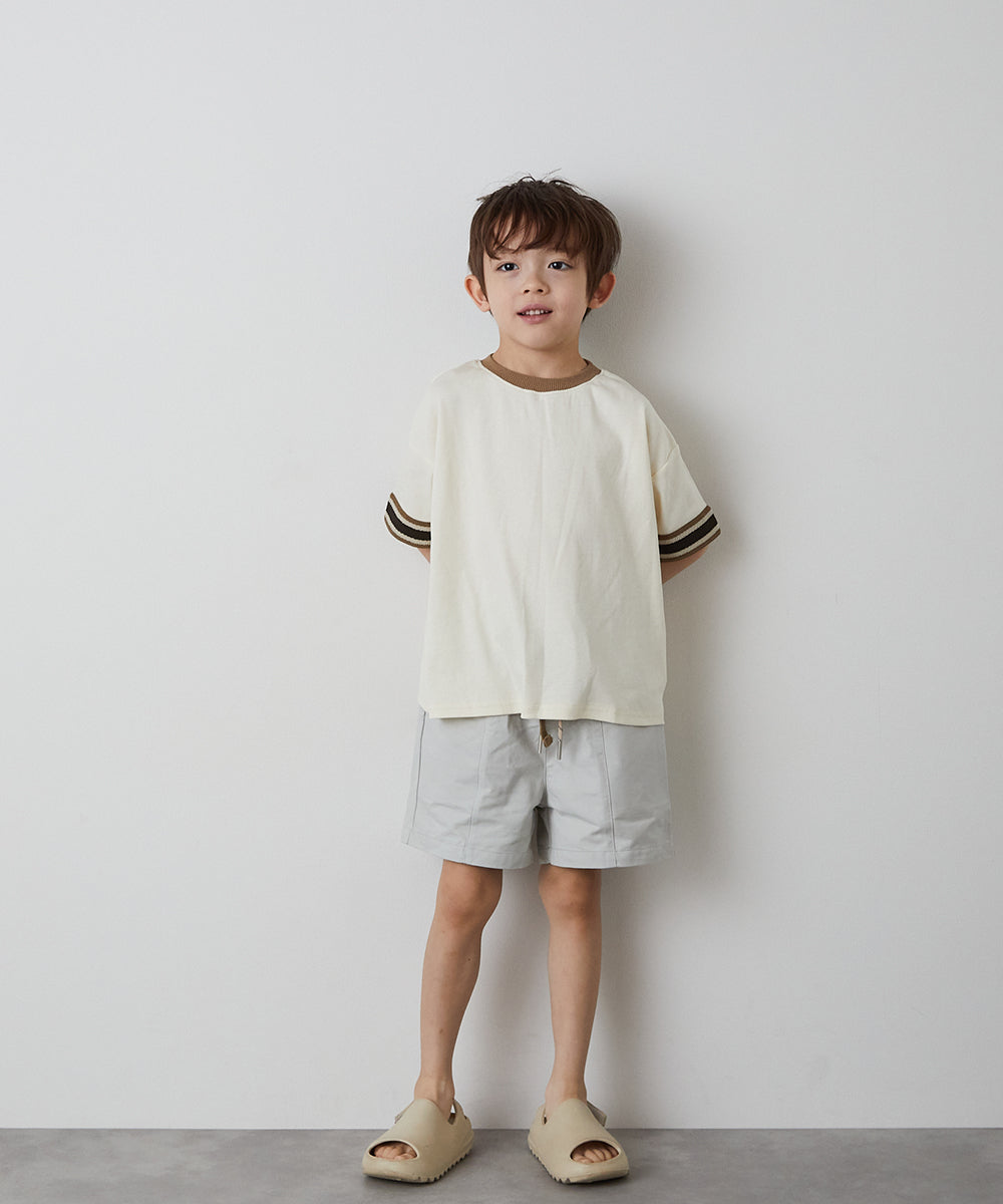 ドローストリング付きセンターシームショートパンツ