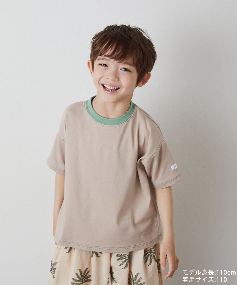 バイカラーステッチTシャツ