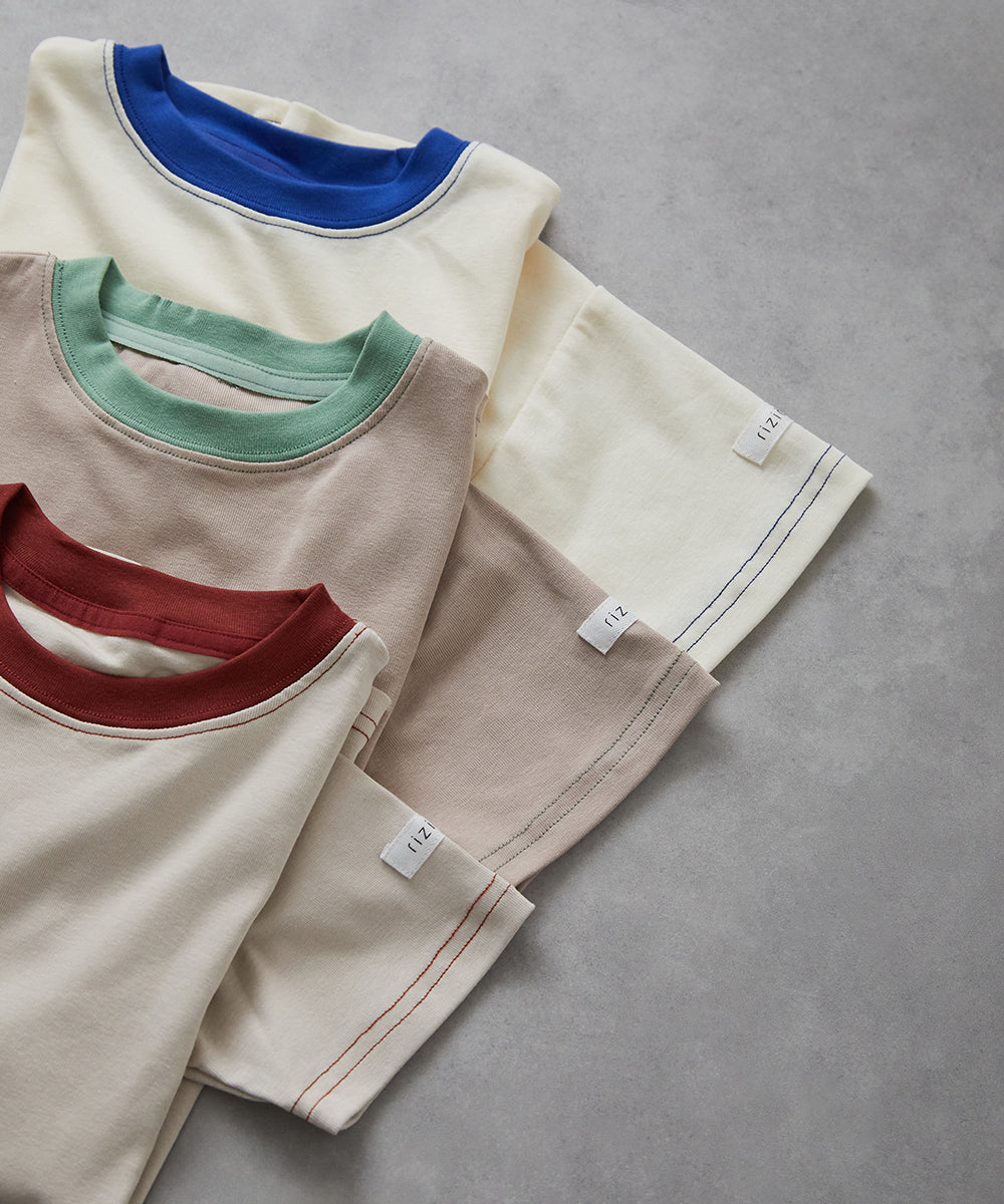 バイカラーステッチTシャツ