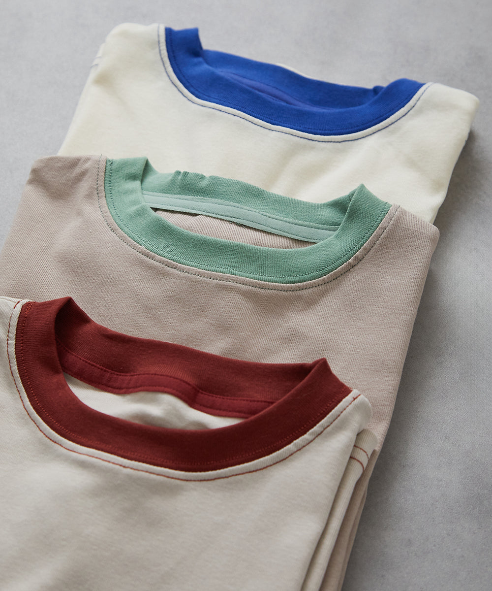 バイカラーステッチTシャツ