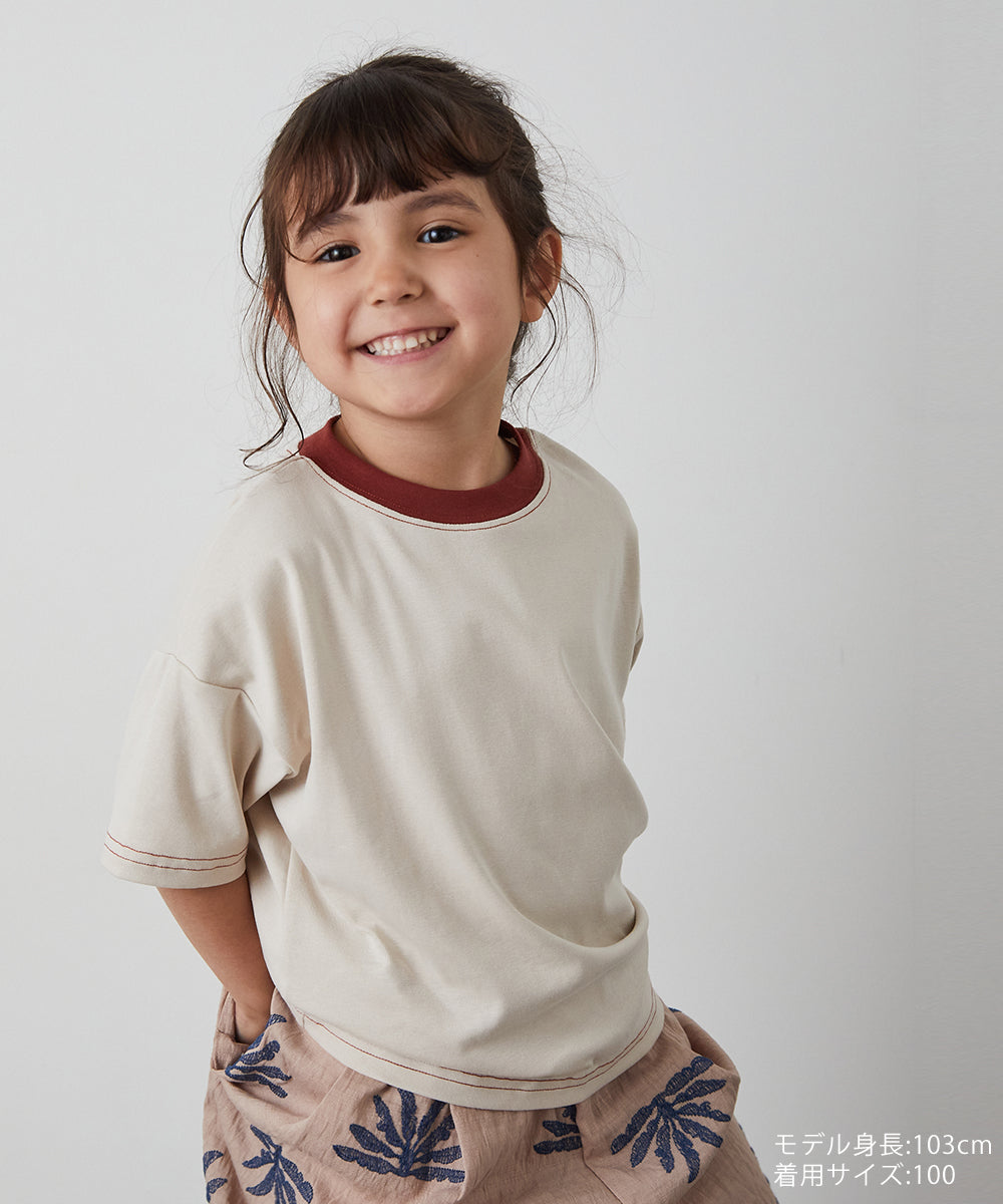 バイカラーステッチTシャツ