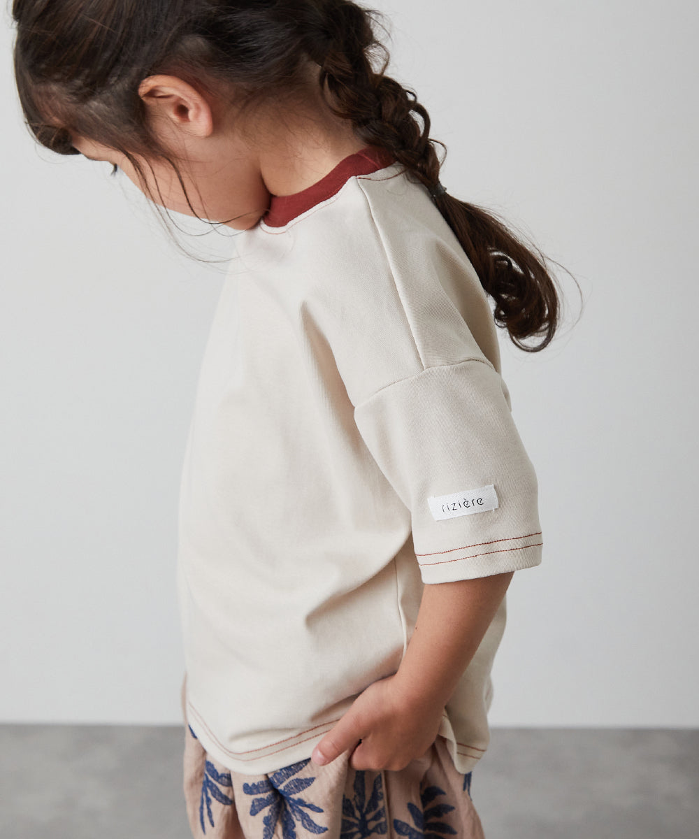 バイカラーステッチTシャツ