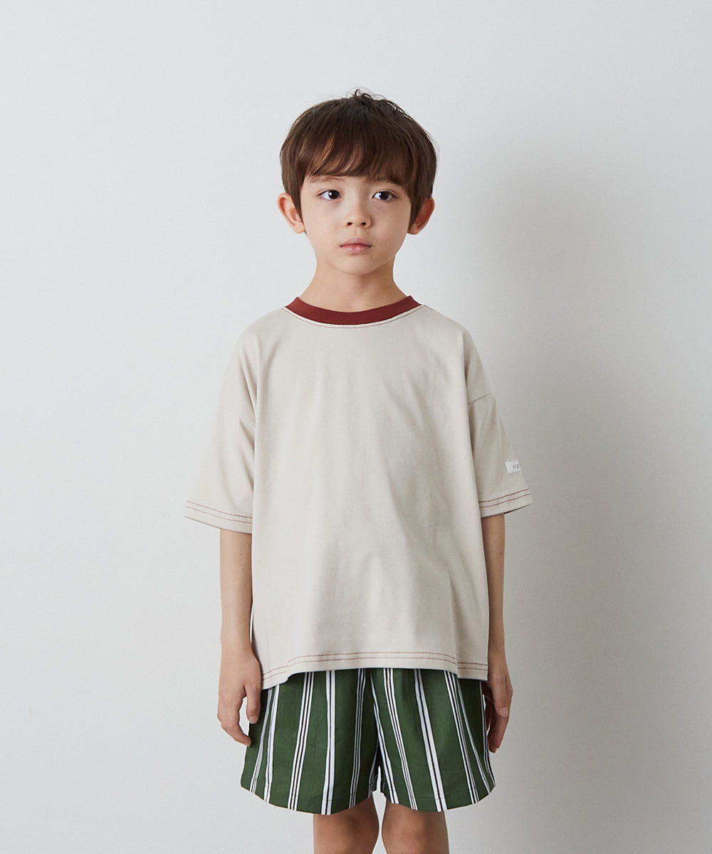 バイカラーステッチTシャツ