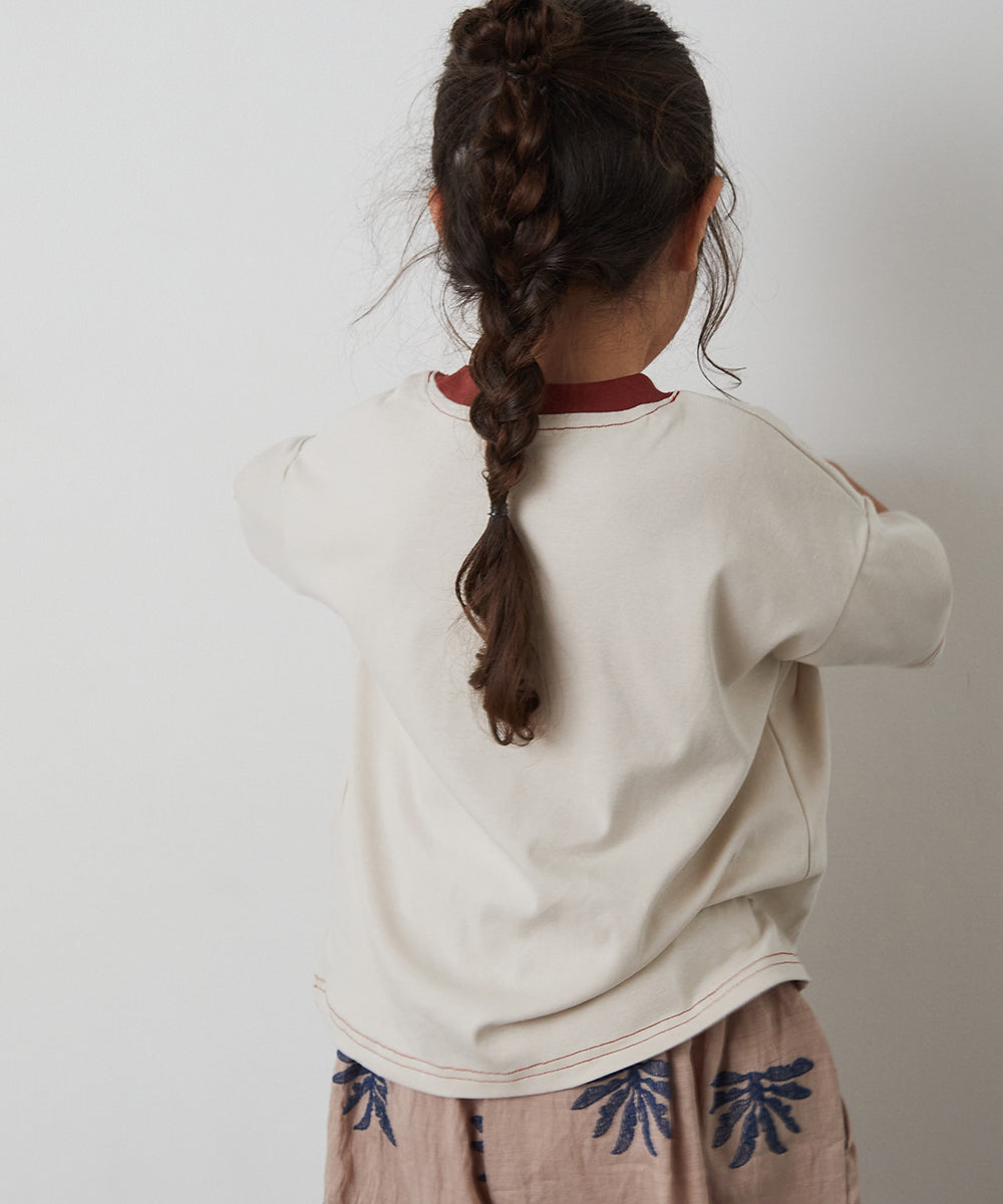 バイカラーステッチTシャツ